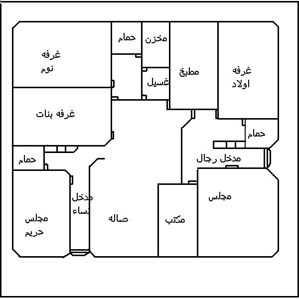 خريطة منزل 150 متر 11225 7