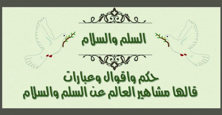 شعر حول السلام - عبارات هامة فى حب الاوطان 11005 8