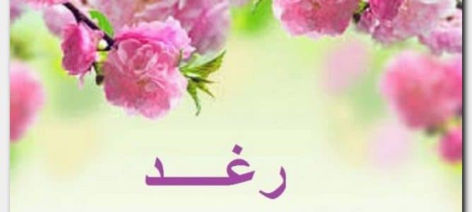 معنى اسم رغد - ماذا يعنى اسم رغد 1893 1